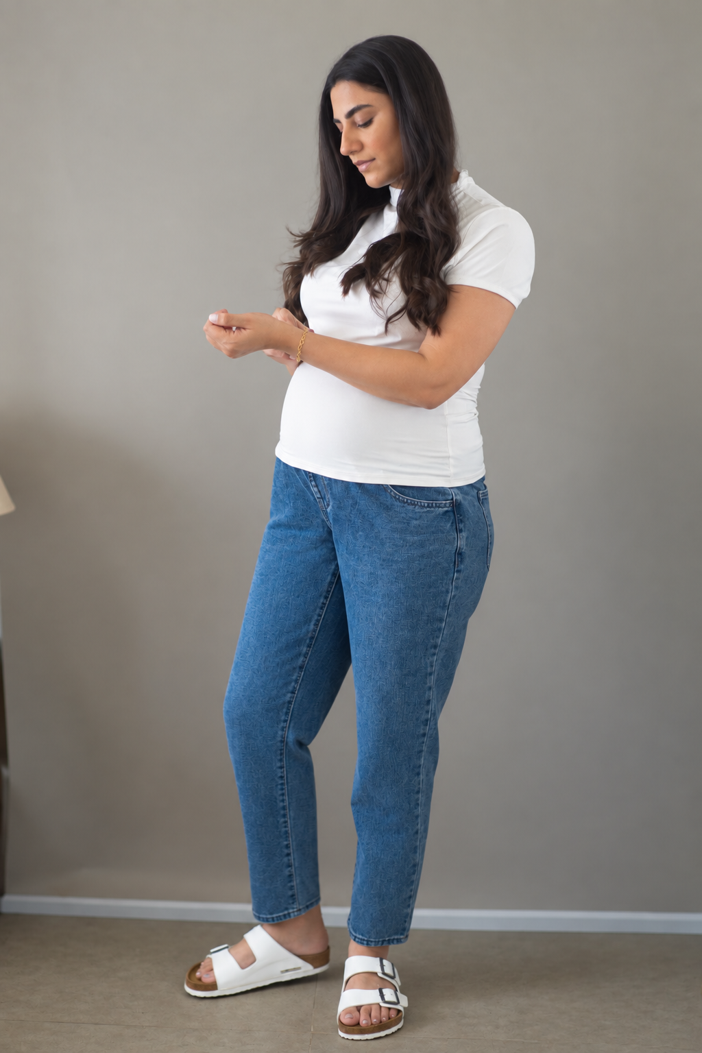 MATERNITY MOM JEANS - Image 7